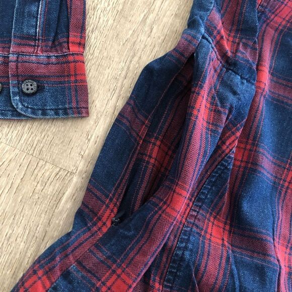 Orvis Womens Long Sleeve Button Up Flannel Shirt Size Small Work Hiking Fishing - Picture 7 of 12